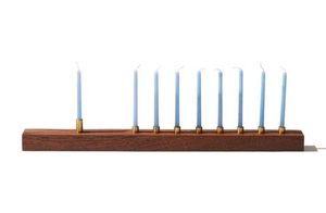 Latest Gold Metal Menorah <b>Candle</b> Holder 9 Branch Hanukkah Candelabra Jewish Festival Table Top Centerpiece Home Decor Gift Stand - Product Image 6
