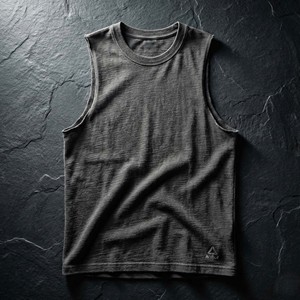 FIFOSPORTS Camiseta sin mangas de algodón grueso personalizada para hombre, texturizada, para gimnasio, entrenamiento, ropa urbana, anti-bolitas, de secado rápido y transpirable - Product Image 5