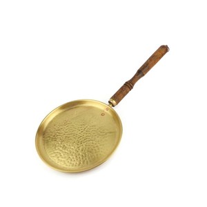 Olla Kadhai/Wok de Latón Martillado Hecha a Mano para Freír, Utensilio de Cocina Tradicional Indio, Acabado Premium de Alta Resistencia - Product Image 5