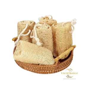 Éponge naturelle VietChoice en loofah, ronde, écologique, pour le gommage du corps, nettoyage de la salle de bain, usage polyvalent intérieur/extérieur - Product Image 2