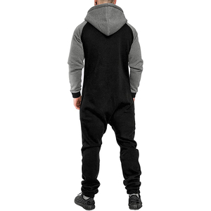 Ensemble de survêtement unisexe pour homme, décontracté, à capuche, uni, deux pièces, personnalisable, streetwear, gym, fitness, 100% coton - Product Image 4