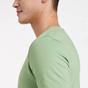 Camiseta de punto personalizada con logo bordado y estampado, de manga corta, para hombre, de alta calidad, 100% algodón. - Product Image 4