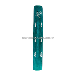Plateau attrape-cendres en bois de frêne de qualité supérieure avec support pour bâtonnets d'encens au design inspiré du paon, pour l'aromathérapie, la méditation et la décoration - Product Image 3