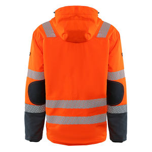 Veste de travail de sécurité en polyester imperméable de classe 2 personnalisable pour l'extérieur, haute visibilité, logo personnalisé, veste de travail pour hommes, tailles S-5XL - Product Image 6
