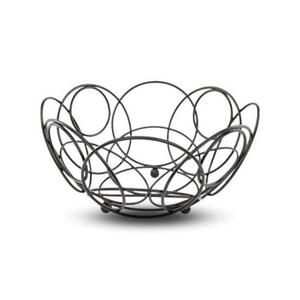 Panier en fil de fer noir pas cher avec poignée - Rangement multifonction moderne et écologique pour garde-manger et organisation des fruits - Product Image 6