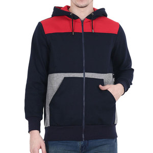 Sudaderas con capucha y cremallera de manga larga, estilo casual, mezcla de algodón suave para uso diario, sudaderas con capucha y cremallera. - Product Image 1