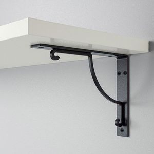 Modern Decorative Iron Shelf Bracket for <b>Floating</b> Wooden <b>Shelves</b> Bathroom Kitchen Living Room Furniture Support - Product Image 3