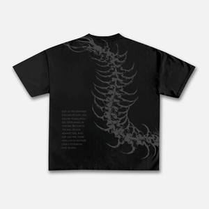 Men Vintage Washed Skeleton Print Oversized T-Shirt Custom Streetwear <b>Y2K</b> Eco-Friendly Breathable Lightweight Casual <b>Top</b> Baggy - Product Image 4