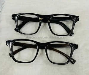 Monture de lunettes en corne de buffle à la main monture de lunettes optiques en corne monture carrée ronde lunettes en corne - Product Image 5