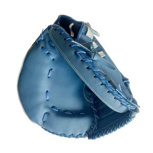 <b>Blue</b> Infield Woven Baseball Glove Full Finger H-Web Design Left-Handed <b>Throw</b> Durable for Adult Players - Product Image 2