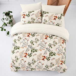 Candice Sage Comforter Set Printed 100% Cotton T-150 All-Season Breathable Home Use - Product Image 1