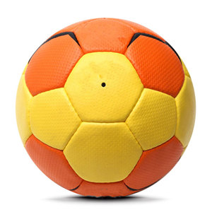 Soccer <b>Ball</b> Orange Yellow PU <b>Training</b> <b>Ball</b> Durable Grip Surface 0.4-0.45kg Opp Bag Packaging - Product Image 2