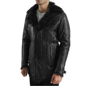 Abrigo de Cuero Negro Fácil de Usar, Cálido, Suave, Casual, Duradero, Prenda Exterior Premium para las Tendencias Clásicas de Moda de Invierno, Diseño Moderno y Elegante - Product Image 2