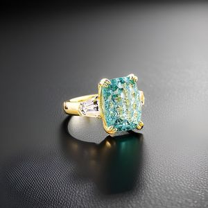 Bague en argent sterling 925 plaqué or 14 carats avec saphir blanc certifié IGI, bijoux faits à la main pour femmes, pour les occasions de fête - Product Image 6