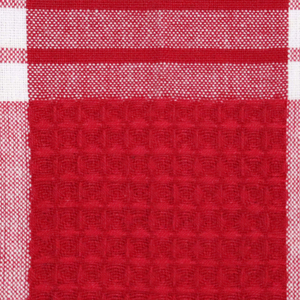 Serviettes de cuisine de Noël écologiques de la plus haute qualité, couleur rouge, motif à carreaux, à prix abordable - Product Image 4