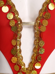 Robe de danse latine pour femmes, tenue de danse du ventre, robe en mousseline, costume de danse exotique pour spectacles et soirées à thème - Product Image 4