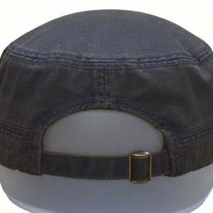 Gorras de lona encerada con revestimiento de PU personalizadas, estilo retro vintage, tipo cadete, de copa plana, para negocios, deportivas, para actividades al aire libre, resistentes, de sarga encerada, étnicas, comunes - Product Image 3