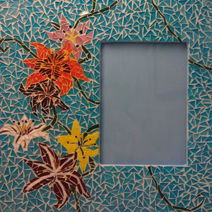 Customize Mosaic Picture <b>Frame</b> Floral Art Rectangle Photo Holder Tabletop Office Home Decor Display Flower Pattern Handicraft - Product Image 1