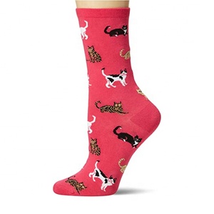 Chaussettes hautes au-dessus du genou pour femmes, en coton, multicolores, design personnalisé, grandes tailles - Product Image 3