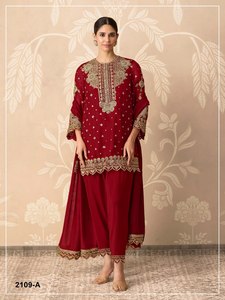 Salwar Kameez pakistanais traditionnel en georgette pour l'Aïd, les mariages et les occasions de fête - Product Image 2