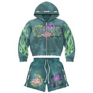 โลโก้แบบกำหนดเอง 2026 เสื้อฮู้ดฤดูหนาวคุณภาพสูง สไตล์สตรีทเรโทร ทรงปกติ หนานุ่ม ใส่สบาย พิมพ์ลาย โพลีเอสเตอร์/คอตตอน ยูนิเซ็กส์ - Product Image 1
