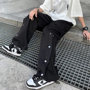 Pantalones Cargo Negros para Mujer, Pantalones Casuales Utilitarios con Múltiples Bolsillos, Corte Holgado, Estilo Hip Hop, Cintura Elástica, Material de Lona - Product Image 6