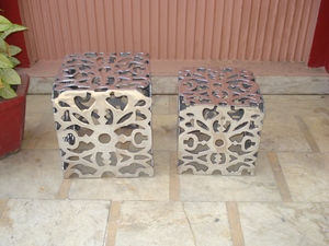 Aluminum <b>Stool</b> Set of <b>2</b> pcs - Product Image 1