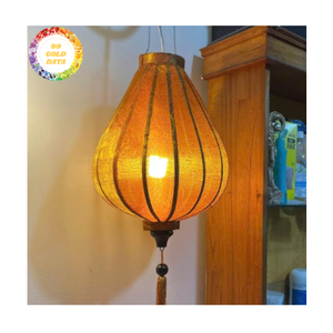 Silk Lanterns Outdoor Bamboo Silk Lanterns Hanging Decor For Patio Garden Wedding Vietnam Silk Lanterns - Product Image 2