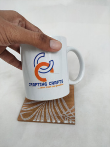 Modern Style Tea <b>Table</b> Decorative Wood Coaster High Quality Handmade Eco-Friendly Custom Size <b>Round</b> <b>Mats</b> & Pads CRAFTS GALORE - Product Image 4