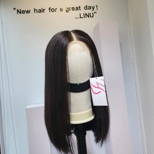 Perruque Lace Front 2x6 Soyeux Os Droit Couleur Naturelle Extensions de Cheveux Humains Vierges Vietnamiens Expédition Rapide - Product Image 2