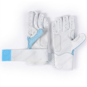 Customized Long Cuff Leather Baseball Softball Catcher Batting Gloves High Quality Right-Handed Full Finger Adult Youth - Product Image 5