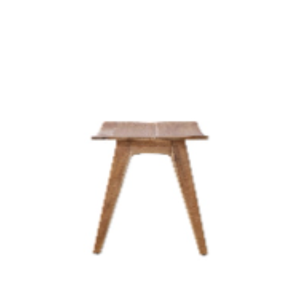 Tabouret en teck de style moderne, design minimaliste pour la décoration de chambre ou d'appartement, meubles directement de l'usine - Product Image 5