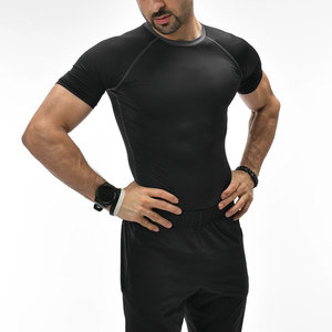 T-shirt de sport pour homme, manches courtes, coupe classique, couleur personnalisée, 100% coton, écologique, respirant, vêtements de sport athlétiques - Product Image 4