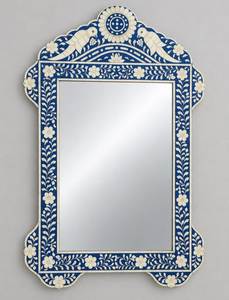 Cadre de miroir décoratif en os incrusté, design géométrique moderne, fait main, écologique, léger, couleur personnalisée, pour la décoration intérieure - Product Image 3