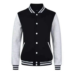 Chaqueta Varsity Personalizada Bordada para Hombre, Chaqueta Letterman con Mangas de Cuero, Chaqueta Bomber de Béisbol, Ropa Urbana Universitaria OEM - Product Image 6