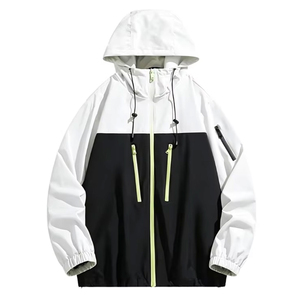 Men's Eco-Friendly Quick Dry Breathable Varsity Jacket Stand Collar <b>Covered</b> <b>Button</b> Closure Cotton Wool Blend 300g Fabric Weight - Product Image 1