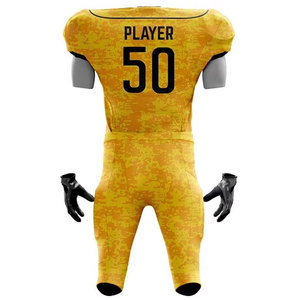 Uniforme de Fútbol Americano de Último Diseño, Nuevo Estilo, Transpirable, Talla Grande para Adultos, Manga Corta, Precio al por Mayor - Product Image 5