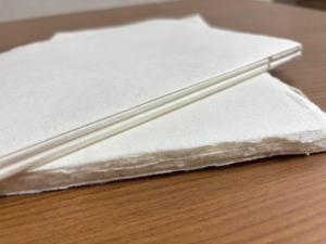 Carnet écologique A4 à bords festonnés en papier de coton, reliure spirale, imprimé, durable, rechargeable, fait main pour artistes - Product Image 2