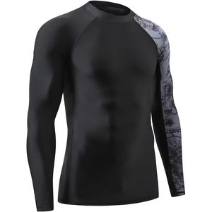 Rash Guard <b>Mens</b> Custom Sublimation MMA BJJ <b>Compression</b> <b>Shirt</b> <b>for</b> Brazilian Jiu Jitsu No Gi Rashguard Quick Dry Gym Training Wear - Product Image 1