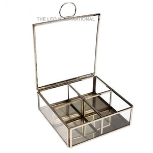 Boîte à bijoux en aluminium au design avantageux pour accessoires de beauté et articles personnels, boîte de rangement pour bijoux en gros - Product Image 4