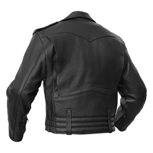 High Quality Customizable Winter Men's Vintage Motorcycle Jackets Turn Down Collar Genuine Leather Riding Biker <b>Coat</b> - Product Image 2
