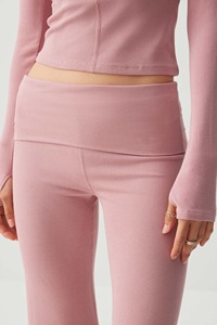 Leggings de yoga acampanados de cintura alta cruzados para mujer, venta al por mayor, personalizados, sin costuras, para fitness - Product Image 3