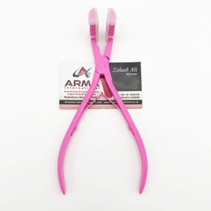 High Quality Custom Logo Professional Press Tape in Hair Extension Pliers <b>Pink</b> Coated Stainless Steel Hair Extensions <b>Tools</b> - Product Image 3