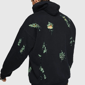 Super Quality <b>Top</b> Trending Winter Waterproof Men Acid Wash Hoodies 100% Cotton Eco-Friendly Breathable Anti-Wrinkle Quick Dry - Product Image 2