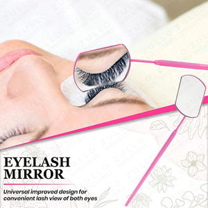 5PCS Pink Curved Tweezers Set for Volume <b>Lash</b> Extension Isolation Nail Art with Mirror Stainless Steel Beauty Tool <b>Kit</b> - Product Image 5