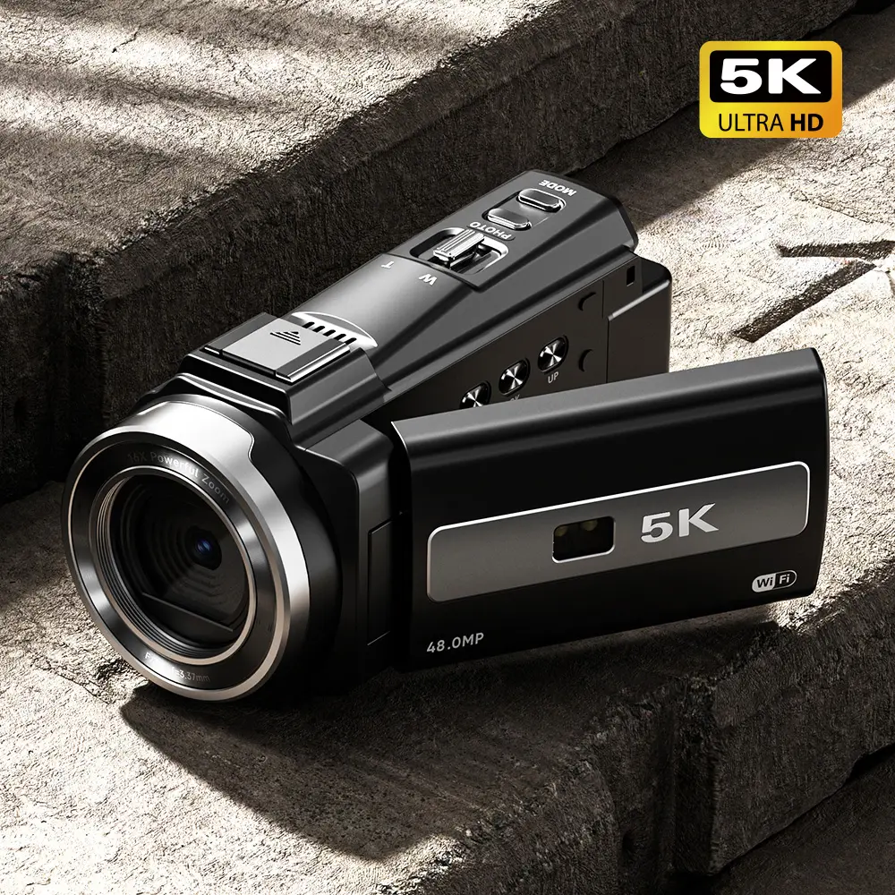 5k video professioneller hd camcorder hdv 3.0 zoll vlog 1700 mah 16x 48,0 mega pixels digitale dslr kamera video kameras