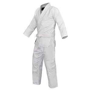 Uniforme de karaté professionnel personnalisé bleu et blanc, logo personnalisé pour les compétiteurs, vêtements d'arts martiaux unisexes personnalisables - Product Image 2