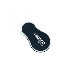 Loupe de poche TRUSCO SUT-10 10x à lentille en verre, finition chromée satinée, garantie 3 ans, 47x28x17mm – Produit très demandé du Japon