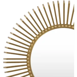 Miroir mural en métal artisanal de qualité supérieure, miroir d'appoint artistique moderne pour hôtel, restaurant, chambre à coucher, salon contemporain - Product Image 6
