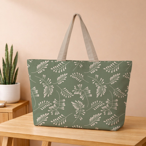 Cotton Canvas Tote <b>Bag</b> Reusable Eco Friendly Shopping <b>Bag</b> with Strong Handles, <b>Foldable</b> Grocery <b>Bag</b> - Product Image 1